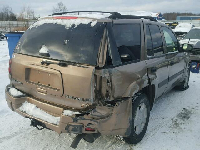 1GNDT13SX32382548 - 2003 CHEVROLET TRAILBLAZE TAN photo 4