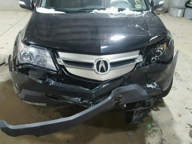 2HNYD28249H517393 - 2009 ACURA MDX BLACK photo 7