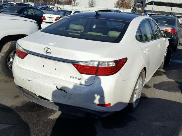 JTHBK1GGXD2043765 - 2013 LEXUS ES 350 WHITE photo 4