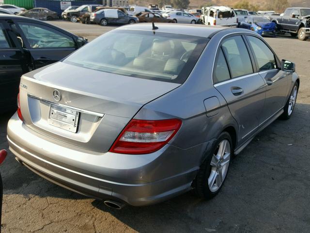 WDDGF5EB6AF496785 - 2010 MERCEDES-BENZ C 300 GRAY photo 4