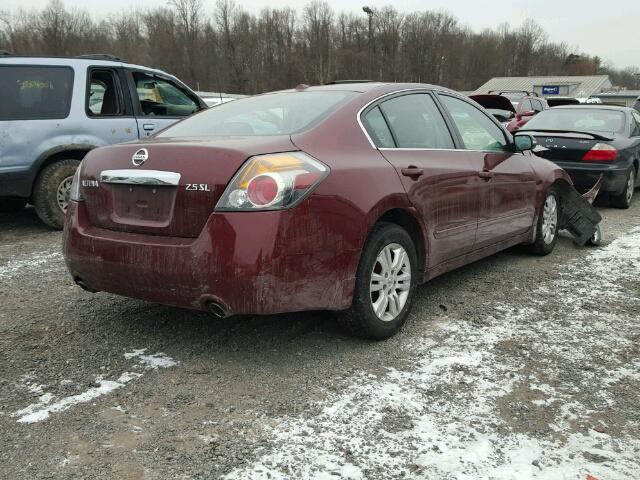 1N4AL2AP2CC134441 - 2012 NISSAN ALTIMA BAS BURGUNDY photo 4