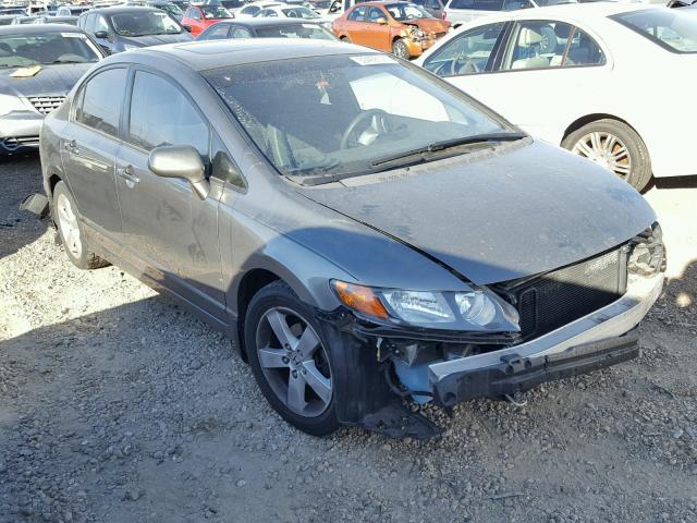 1HGFA16876L114175 - 2006 HONDA CIVIC EX GRAY photo 1