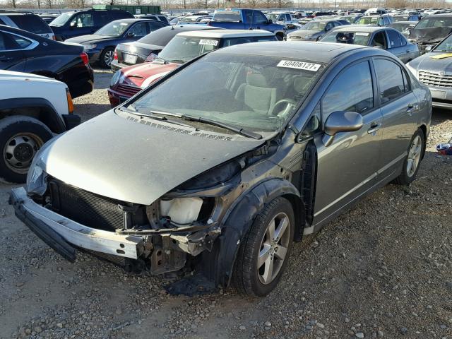 1HGFA16876L114175 - 2006 HONDA CIVIC EX GRAY photo 2