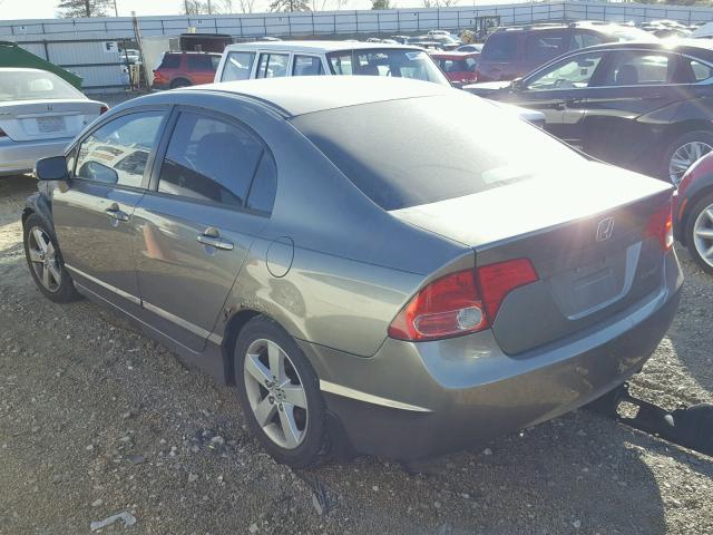 1HGFA16876L114175 - 2006 HONDA CIVIC EX GRAY photo 3