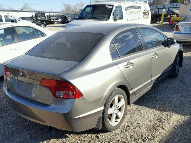 1HGFA16876L114175 - 2006 HONDA CIVIC EX GRAY photo 4