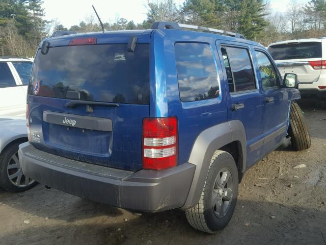 1J4PN3GK0AW180825 - 2010 JEEP LIBERTY RE BLUE photo 4