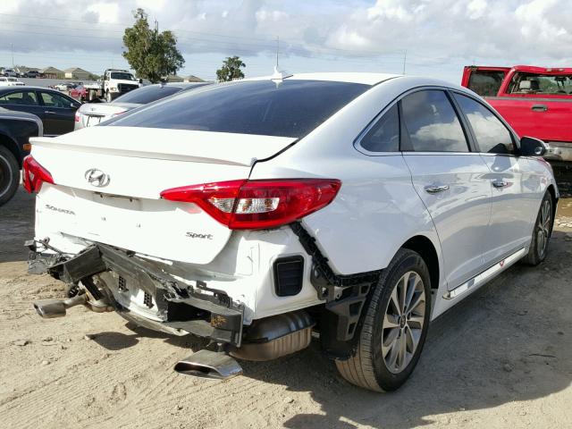 5NPE34AF6HH583373 - 2017 HYUNDAI SONATA SPO WHITE photo 4