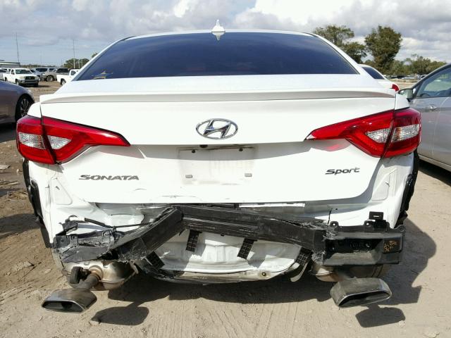 5NPE34AF6HH583373 - 2017 HYUNDAI SONATA SPO WHITE photo 9