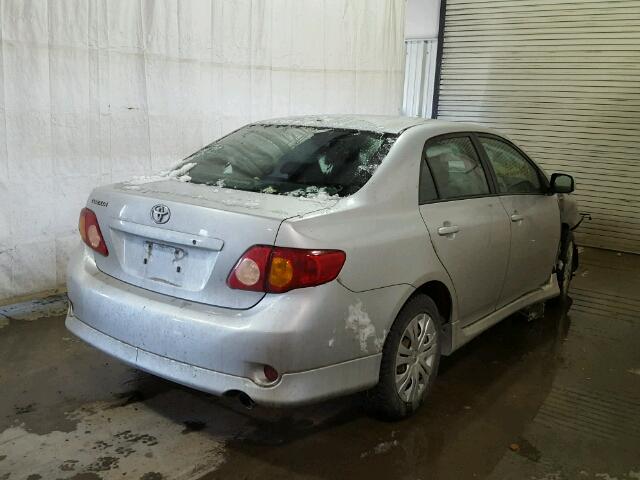 2T1BU40E99C032304 - 2009 TOYOTA COROLLA BA SILVER photo 4