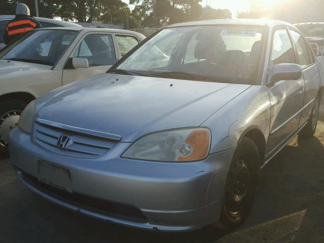 2HGES26701H564259 - 2001 HONDA CIVIC EX SILVER photo 2