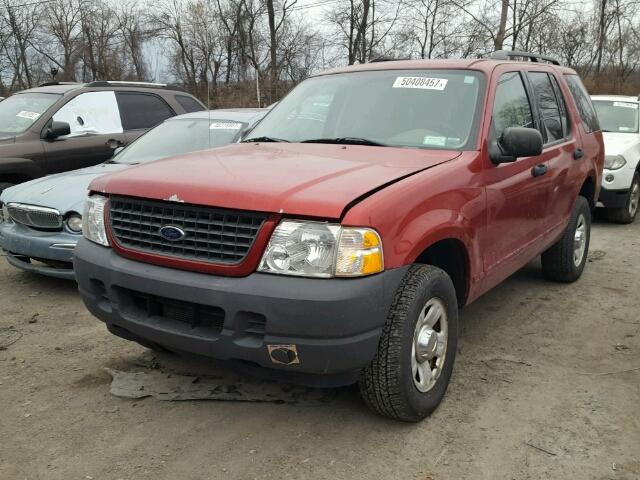 1FMZU72K63ZB34302 - 2003 FORD EXPLORER X RED photo 2