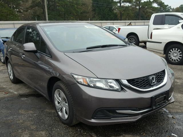 2HGFB2F59DH602871 - 2013 HONDA CIVIC LX GRAY photo 1