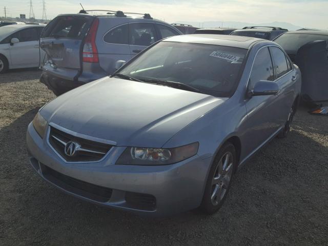 JH4CL96814C017477 - 2004 ACURA TSX BLUE photo 2