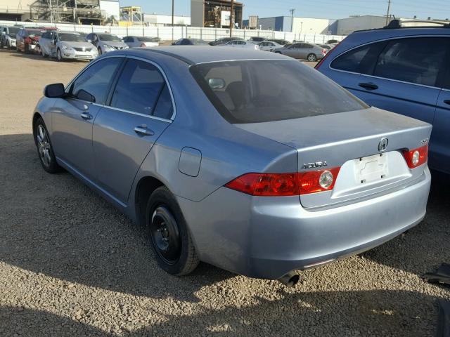 JH4CL96814C017477 - 2004 ACURA TSX BLUE photo 3