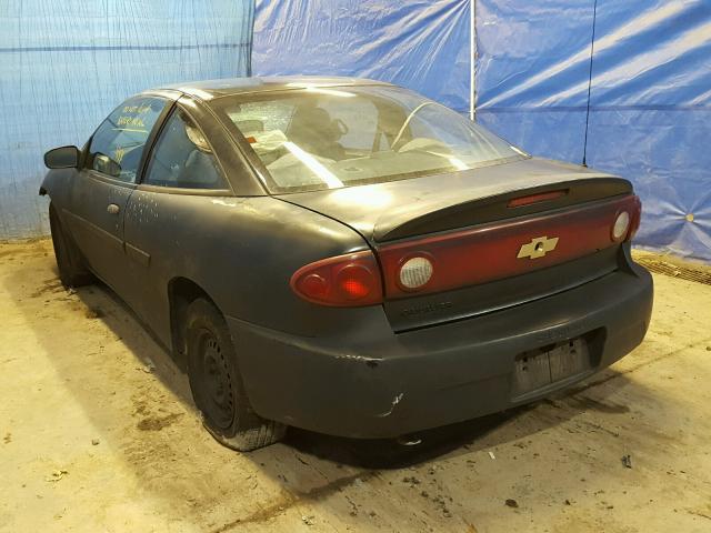 1G1JC12F347183175 - 2004 CHEVROLET CAVALIER BLACK photo 3