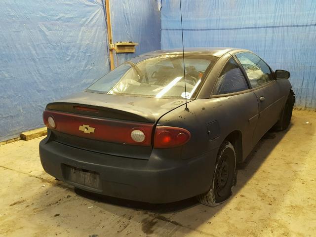 1G1JC12F347183175 - 2004 CHEVROLET CAVALIER BLACK photo 4