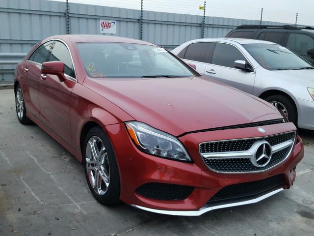 WDDLJ6FB0FA136546 - 2015 MERCEDES-BENZ CLS 400 BURGUNDY photo 1