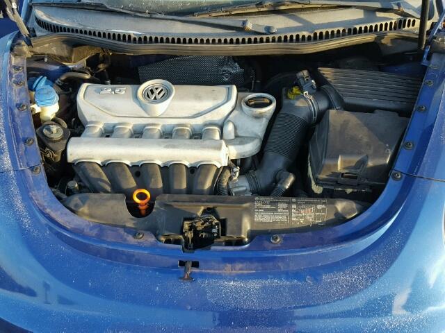 3VWRF31Y07M401936 - 2007 VOLKSWAGEN NEW BEETLE BLUE photo 7