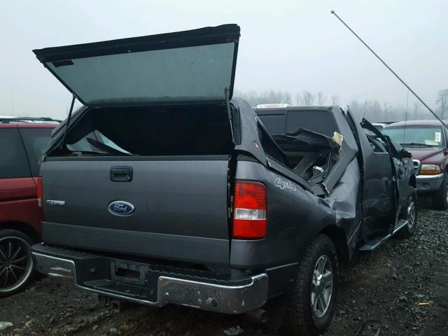 1FTPX14565FB49961 - 2005 FORD F150 CHARCOAL photo 4