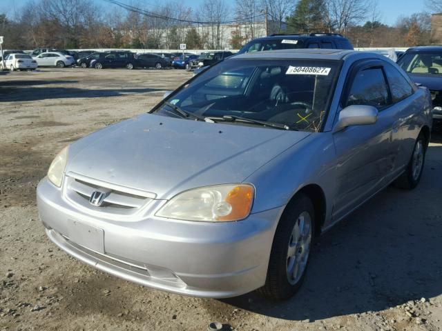 1HGEM22923L076776 - 2003 HONDA CIVIC EX SILVER photo 2