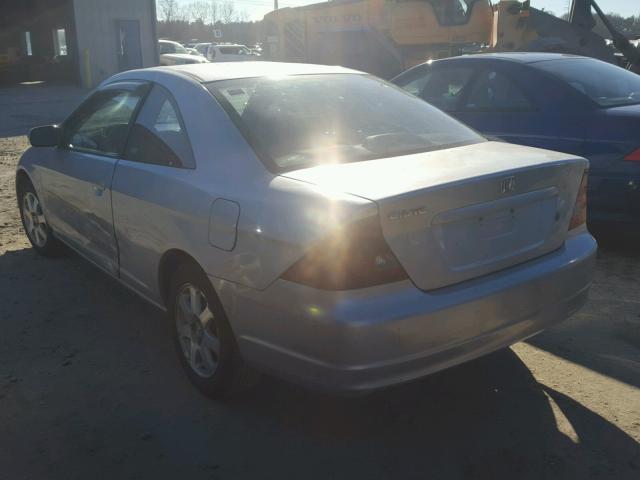 1HGEM22923L076776 - 2003 HONDA CIVIC EX 银色 照片 3