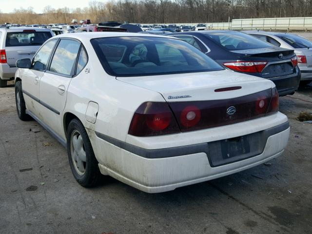 2G1WF52E519182759 - 2001 CHEVROLET IMPALA WHITE photo 3