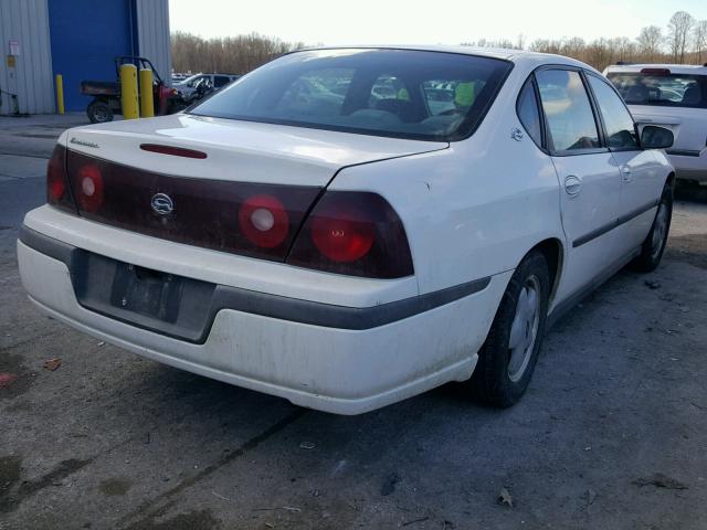 2G1WF52E519182759 - 2001 CHEVROLET IMPALA WHITE photo 4