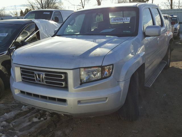 2HJYK16526H548555 - 2006 HONDA RIDGELINE SILVER photo 2