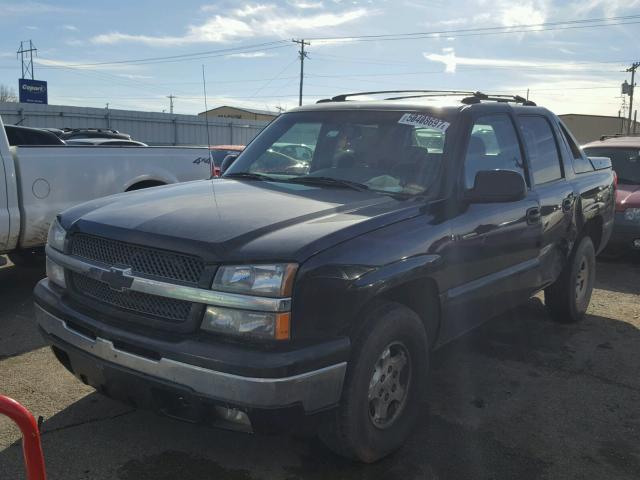 3GNEC12Z75G232328 - 2005 CHEVROLET AVALANCHE BLACK photo 2