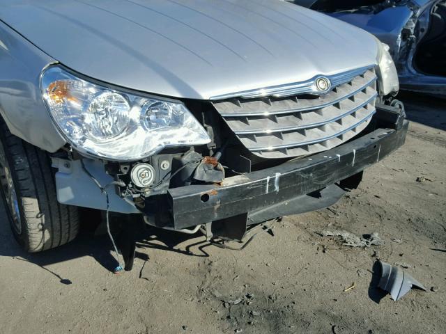 1C3LC66M57N550037 - 2007 CHRYSLER SEBRING LI SILVER photo 9