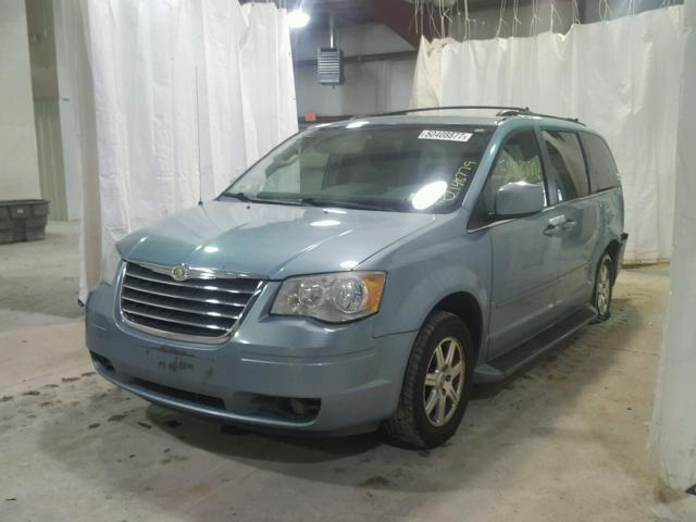 2A8HR54P28R128795 - 2008 CHRYSLER TOWN & COU BLUE photo 2