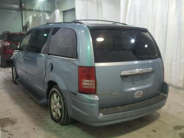 2A8HR54P28R128795 - 2008 CHRYSLER TOWN & COU BLUE photo 3