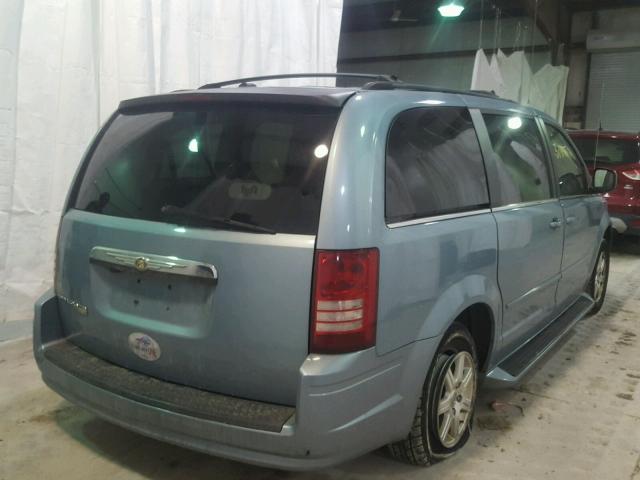 2A8HR54P28R128795 - 2008 CHRYSLER TOWN & COU BLUE photo 4