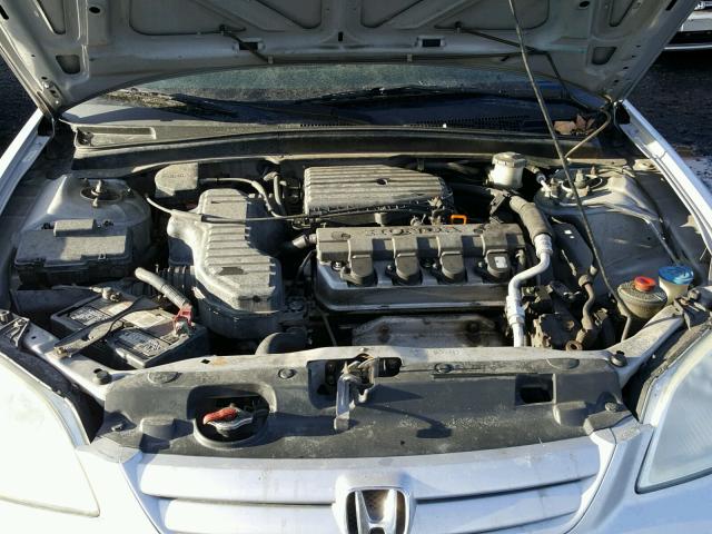 2HGES16653H569123 - 2003 HONDA CIVIC LX GRAY photo 7