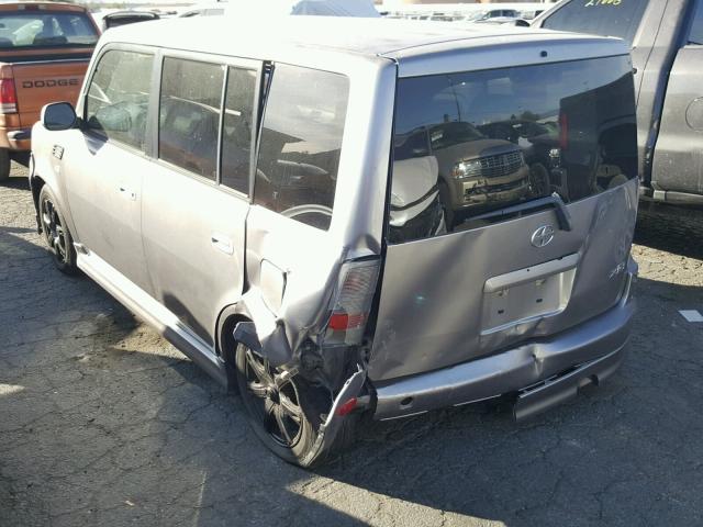 JTLKT324454021472 - 2005 TOYOTA SCION XB SILVER photo 3