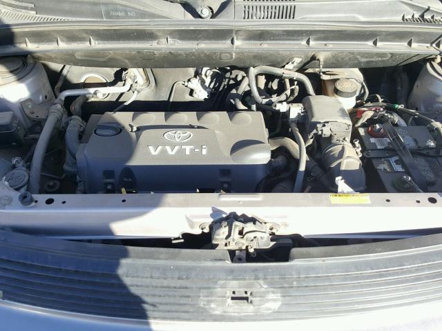 JTLKT324454021472 - 2005 TOYOTA SCION XB SILVER photo 7