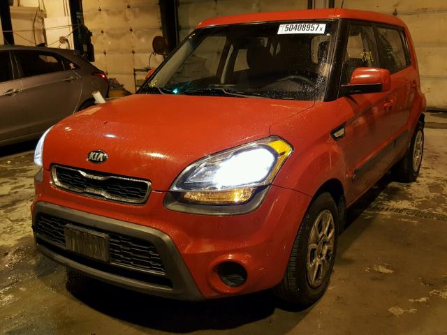 KNDJT2A55D7603492 - 2013 KIA SOUL RED photo 2