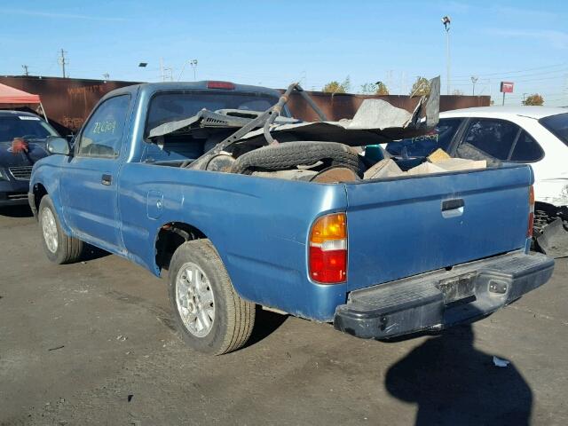 4TAUN41B3SZ043493 - 1995 TOYOTA TACOMA BLUE photo 3