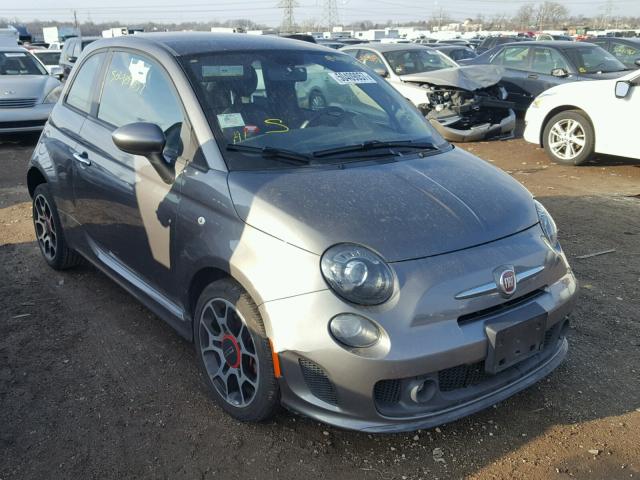 3C3CFFHH7DT613786 - 2013 FIAT 500 SPORT GRAY photo 1