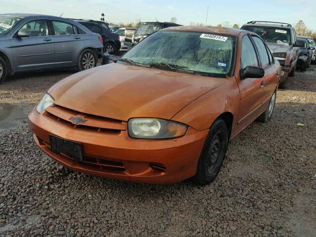 1G1JC52F847349634 - 2004 CHEVROLET CAVALIER ORANGE photo 2