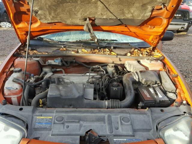 1G1JC52F847349634 - 2004 CHEVROLET CAVALIER ORANGE photo 7