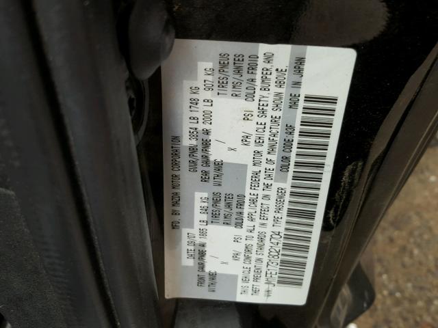 JM1FE173180214704 - 2008 MAZDA RX8 Noir photo 10