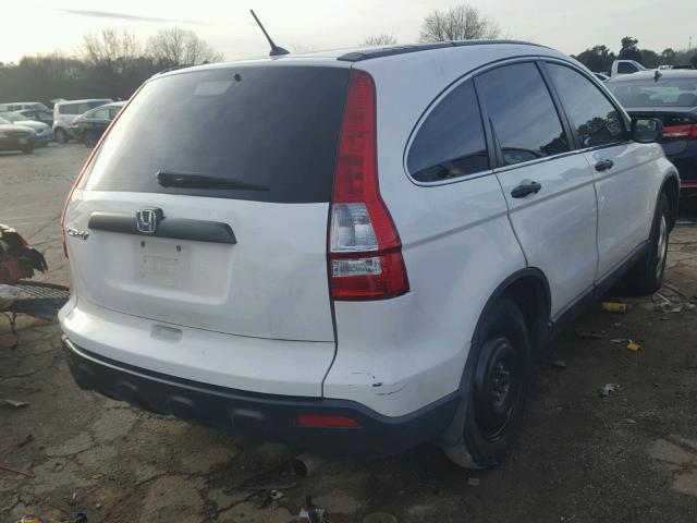 5J6RE38359L034269 - 2009 HONDA CR-V LX WHITE photo 4