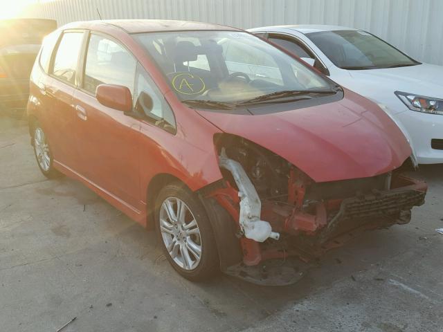JHMGE88659S058452 - 2009 HONDA FIT SPORT RED photo 1