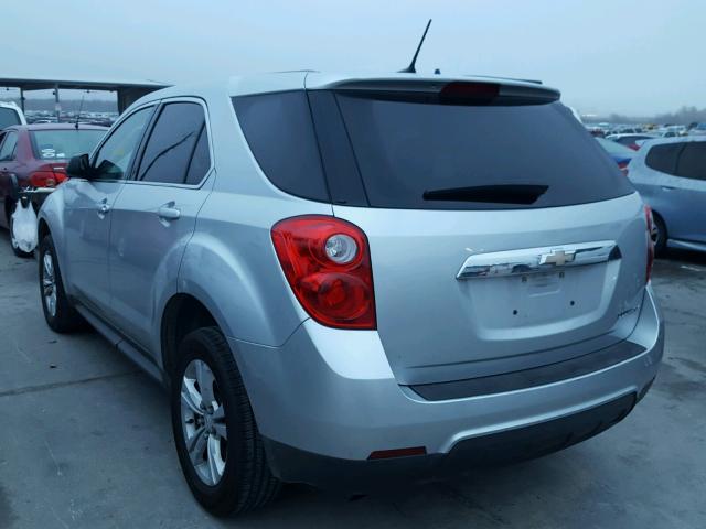 2GNALBEK7D6163296 - 2013 CHEVROLET EQUINOX LS SILVER photo 3