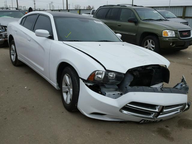 2C3CDXBG5EH150150 - 2014 DODGE CHARGER SE WHITE photo 1