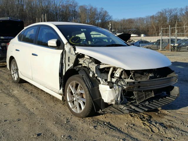 3N1AB7AP3EL612760 - 2014 NISSAN SENTRA S WHITE photo 1