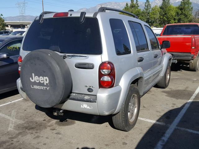 1J4GK38K35W677977 - 2005 JEEP LIBERTY RE SILVER photo 4