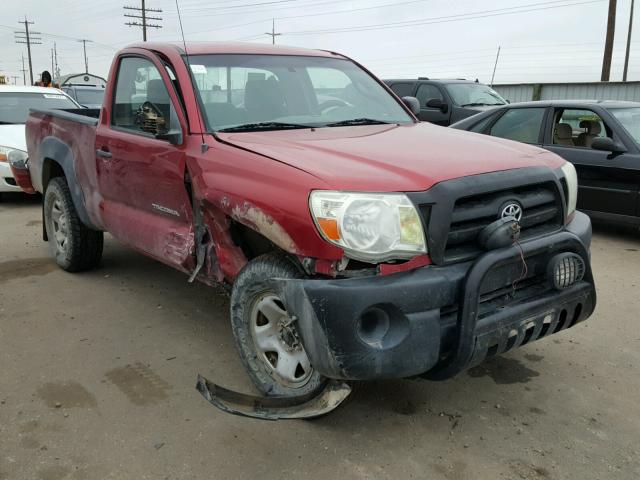 5TEPX42N57Z343326 - 2007 TOYOTA TACOMA RED photo 1