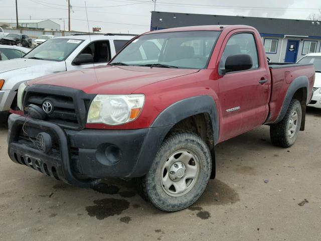 5TEPX42N57Z343326 - 2007 TOYOTA TACOMA RED photo 2